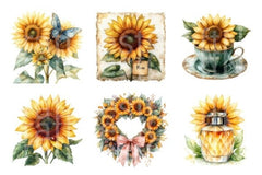 Sunflower Mother's Day Clipart Bundle 99 - CraftNest - Digital Crafting and Art