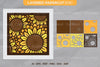 Sunflower 3D Layered Papercut SVG Clipart Bundle