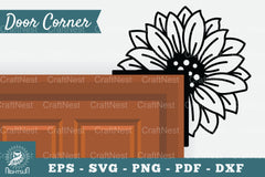 Sunflower Door Corner Clipart Bundle - CraftNest - Digital Crafting and Art