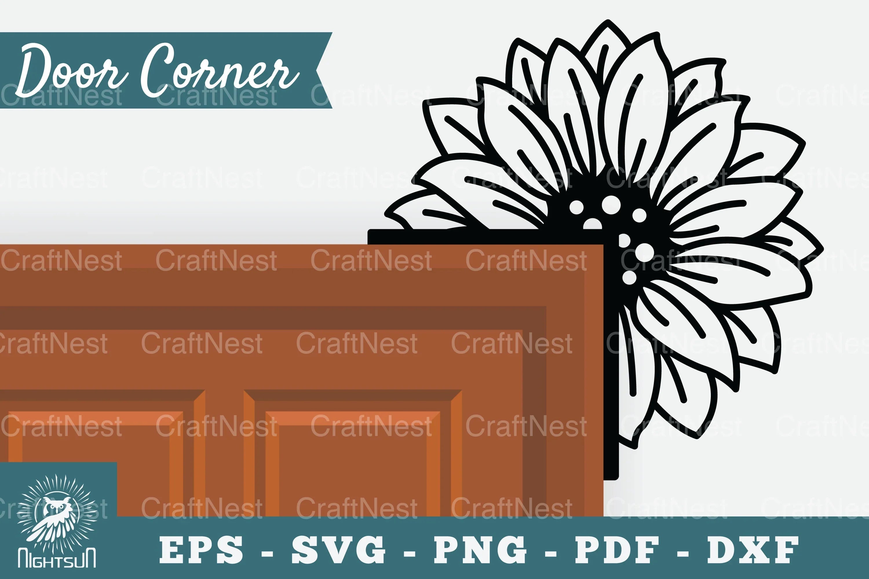 Sunflower Door Corner Clipart Bundle - CraftNest - Digital Crafting and Art