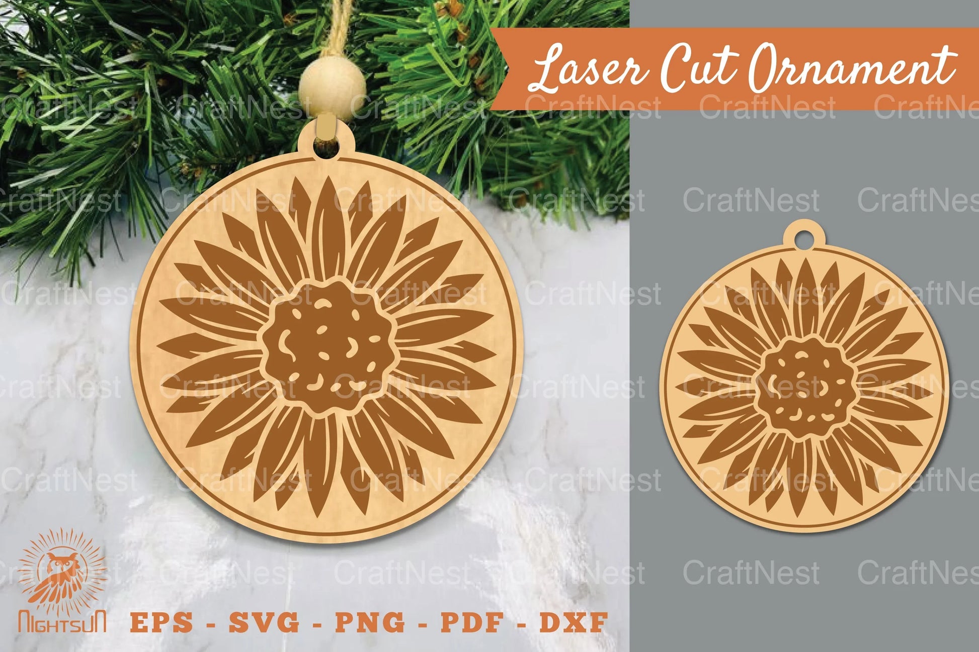 Sunflower Laser Cut Ornament Clipart Bundle - CraftNest - Digital Crafting and Art