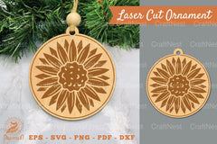 Sunflower Laser Cut Ornament Clipart Bundle - CraftNest - Digital Crafting and Art