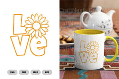 Sunflower Love SVG Bundle - CraftNest - Digital Crafting and Art