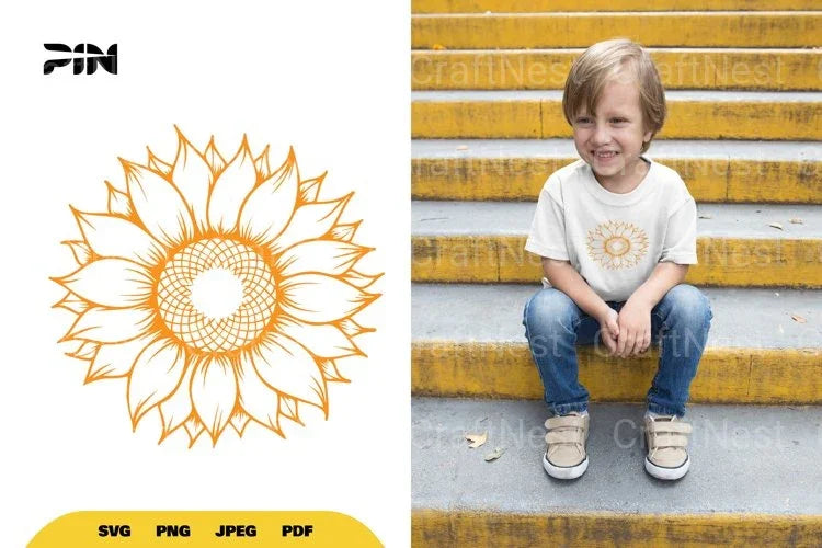 Sunflower Flower SVG Bundle - CraftNest - Digital Crafting and Art