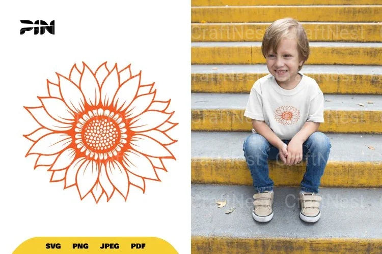 Sunflower Flower SVG Bundle - CraftNest - Digital Crafting and Art