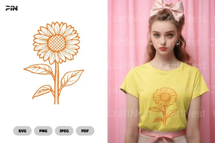 Sunflower Flower SVG Bundle - CraftNest - Digital Crafting and Art