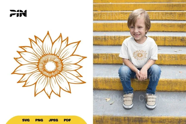 Sunflower Flower SVG Bundle - CraftNest - Digital Crafting and Art