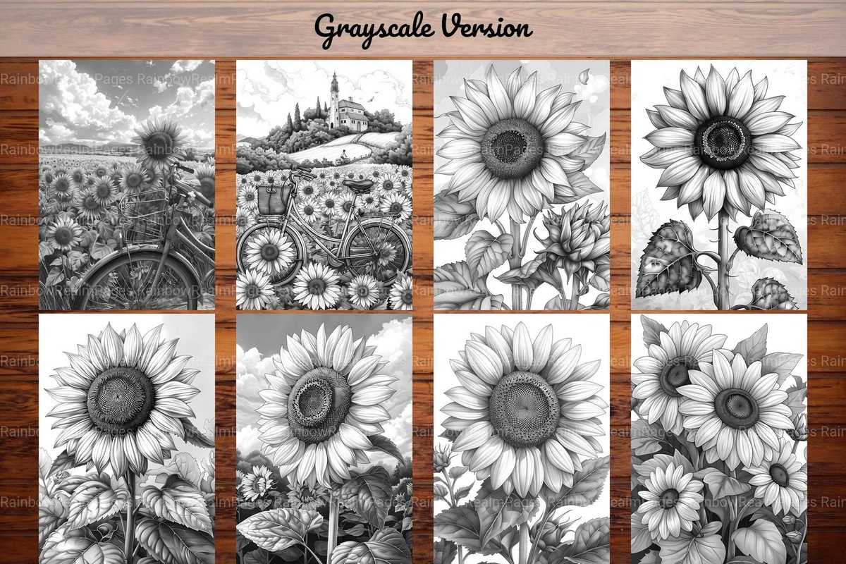 Sunflower Summer Coloring Books - CraftNest - Digital Crafting and Art