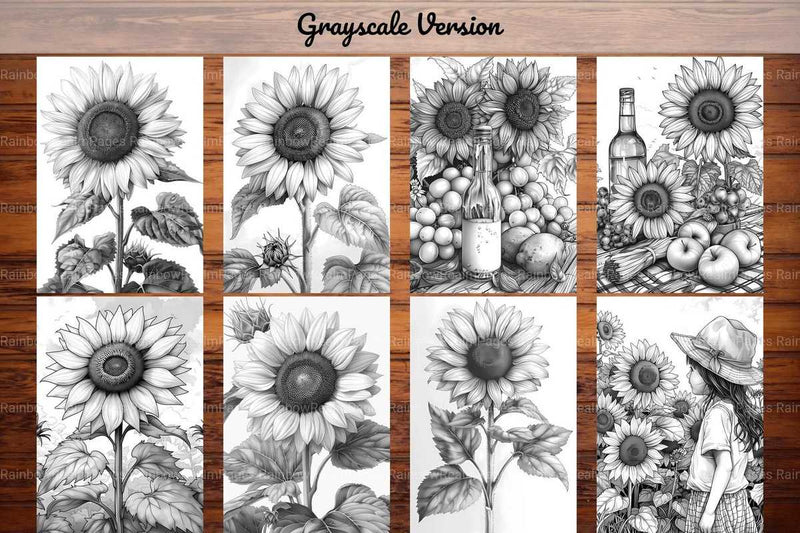 Sunflower Summer Coloring Books - CraftNest - Digital Crafting and Art