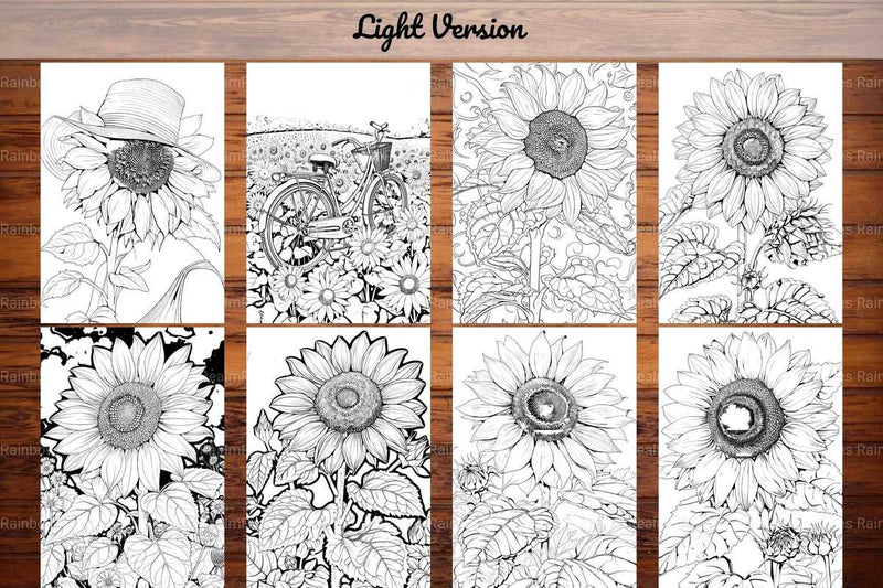 Sunflower Summer Coloring Books - CraftNest - Digital Crafting and Art