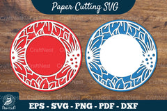 Sunflowers Papercut Circle Clipart Bundle - CraftNest - Digital Crafting and Art