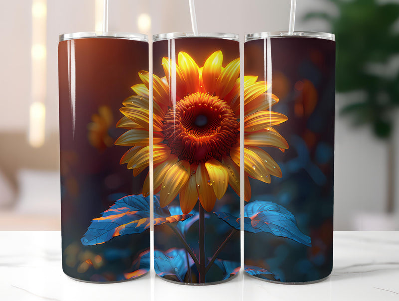 Sunflowers Flowers Tumbler Wrap - CraftNest - Digital Crafting and Art