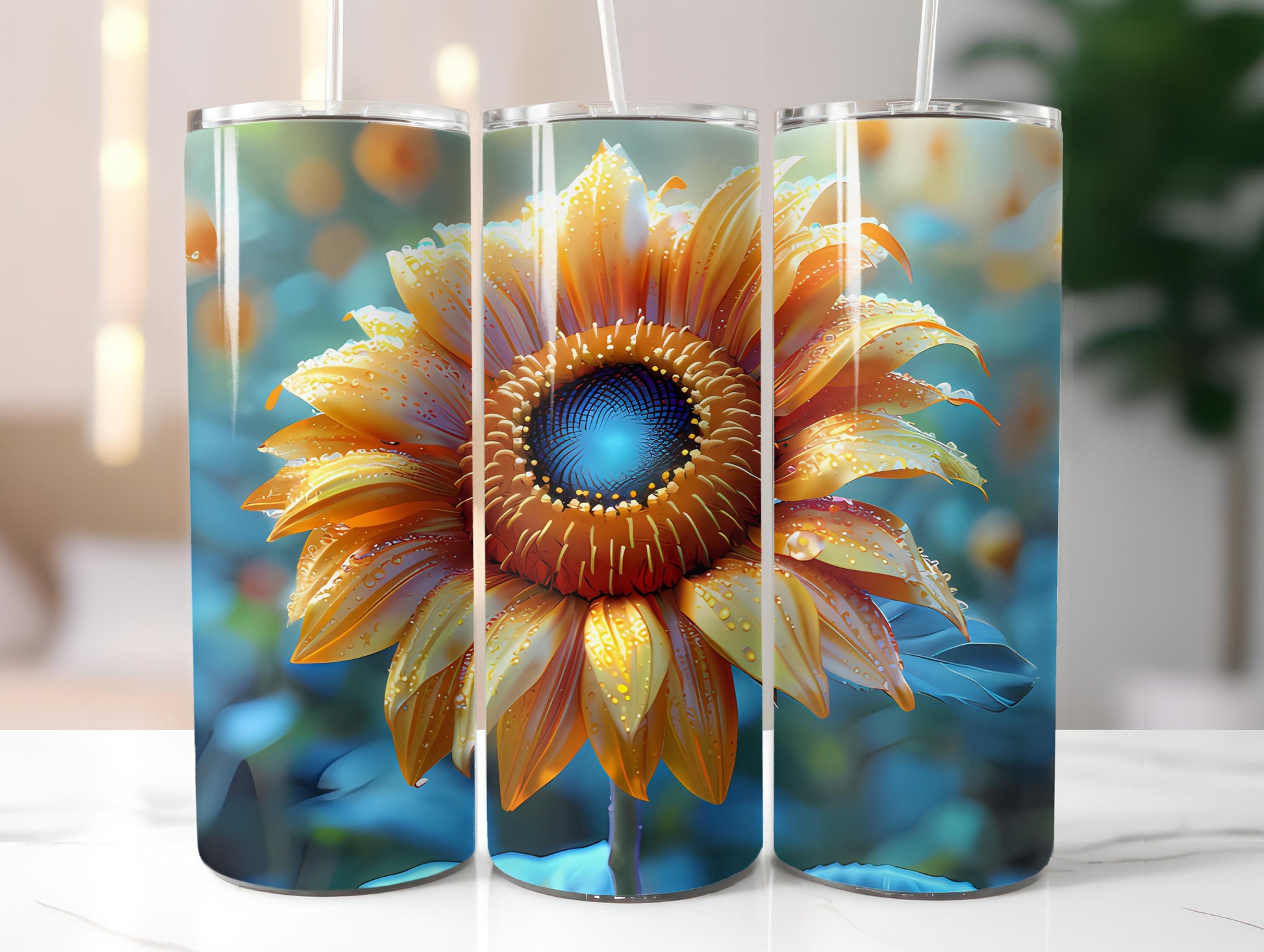 Sunflowers Flowers Tumbler Wrap - CraftNest - Digital Crafting and Art