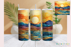 Sunset Desert Landscape Tumbler Wrap Bundle - CraftNest - Digital Crafting and Art