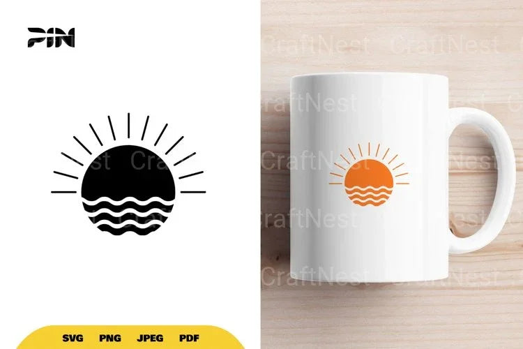 Sunset Cut File SVG Bundle - CraftNest - Digital Crafting and Art