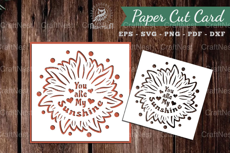 Sunshine Papercut Card SVG Bundle - CraftNest - Digital Crafting and Art