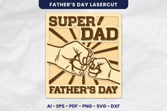 Super Dad Fist Bump Lasercut Clipart Bundle - CraftNest - Digital Crafting and Art