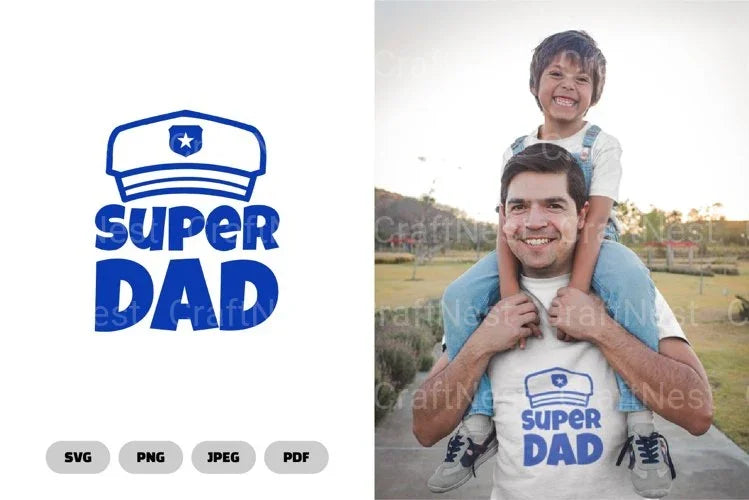 Super Dad SVG Bundle - Cutting Files Collection - CraftNest - Digital Crafting and Art