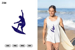 Surfing Icon Logo Clipart Bundle - CraftNest - Digital Crafting and Art