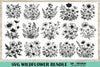 SVG Wildflower Clipart Bundle