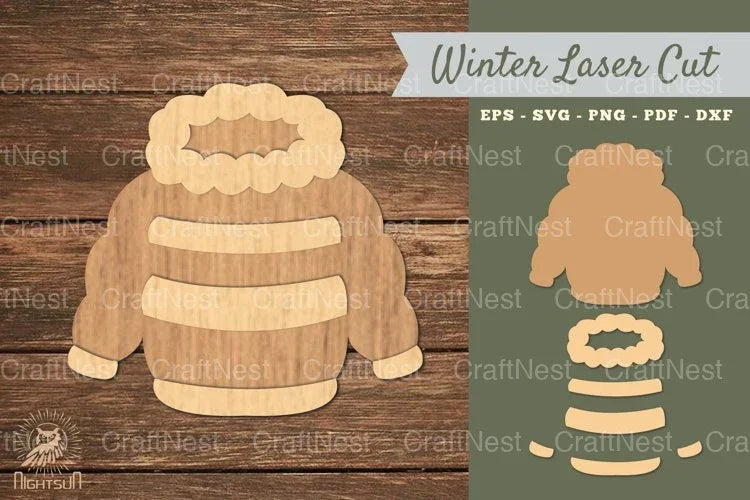 Laser Cut Sweater Decoration SVG Bundle - CraftNest - Digital Crafting and Art