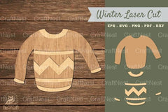 Sweater Laser Cut Decoration SVG Bundle - CraftNest - Digital Crafting and Art