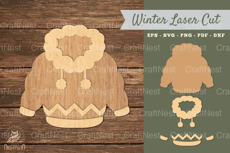 Laser Cut Sweater Decoration SVG Bundle - CraftNest - Digital Crafting and Art