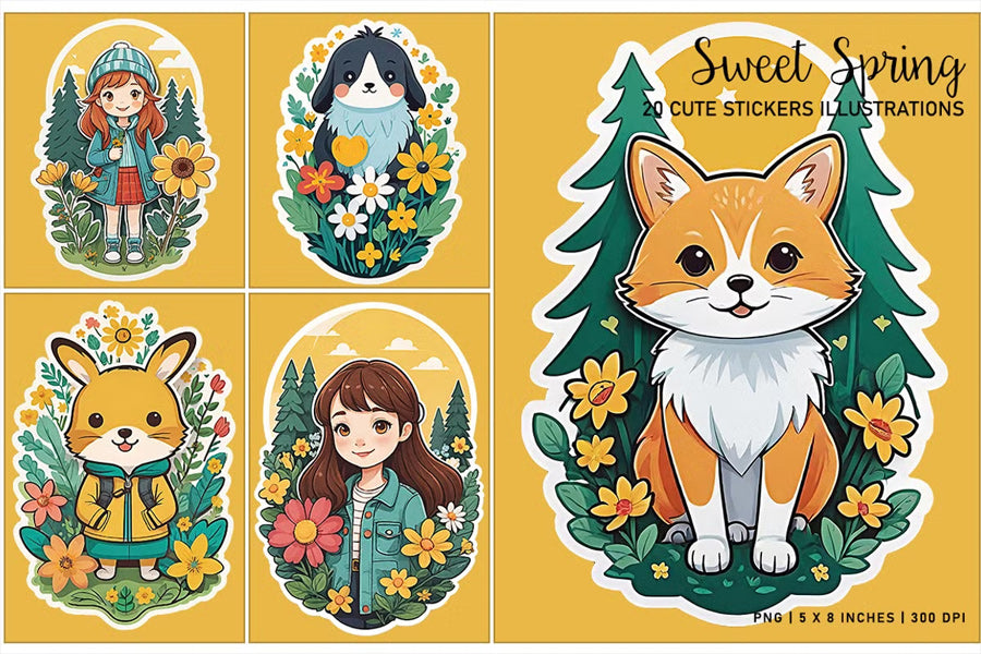 Sweet Spring Stickers