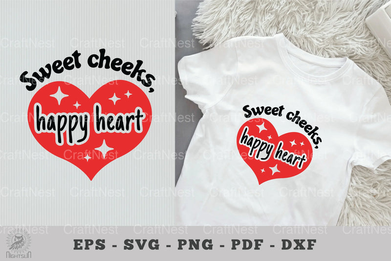 Sweet Cheeks, Happy Heart Baby Quotes Clipart Bundle - CraftNest - Digital Crafting and Art