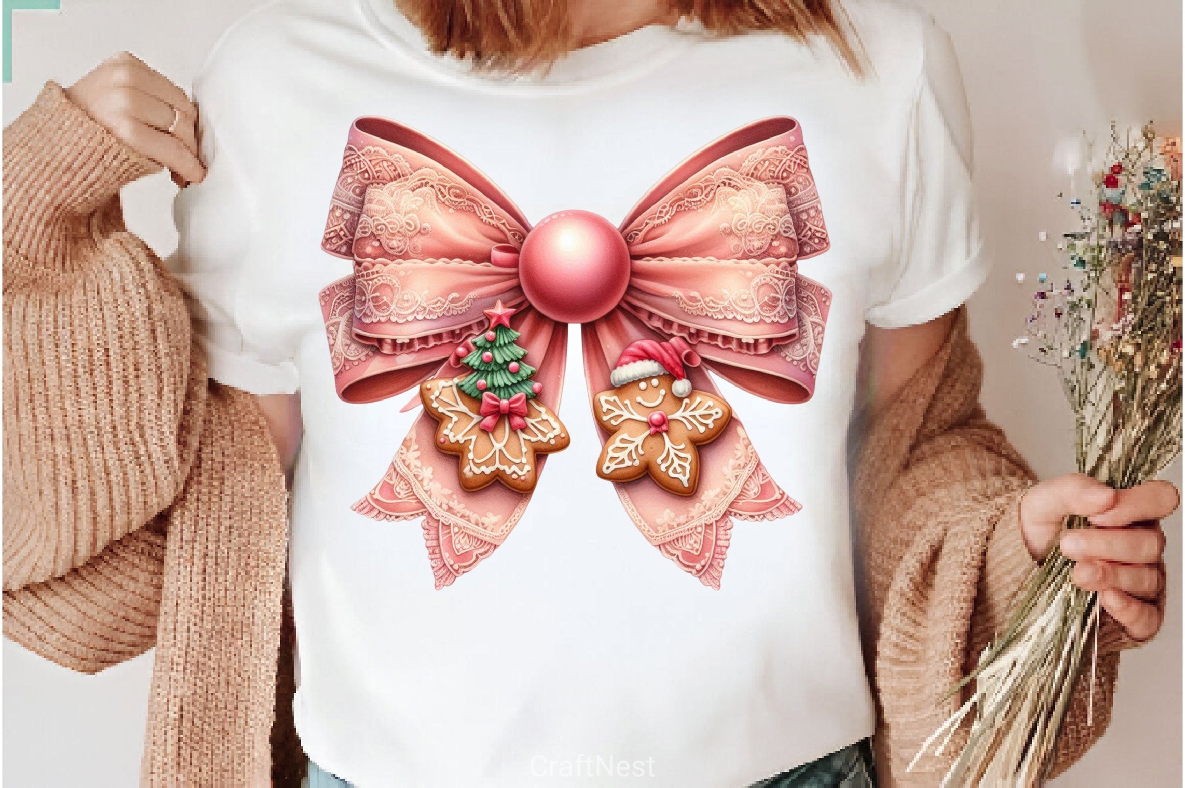 Coquette Christmas Bow Clipart Bundle 5 - CraftNest - Digital Crafting and Art