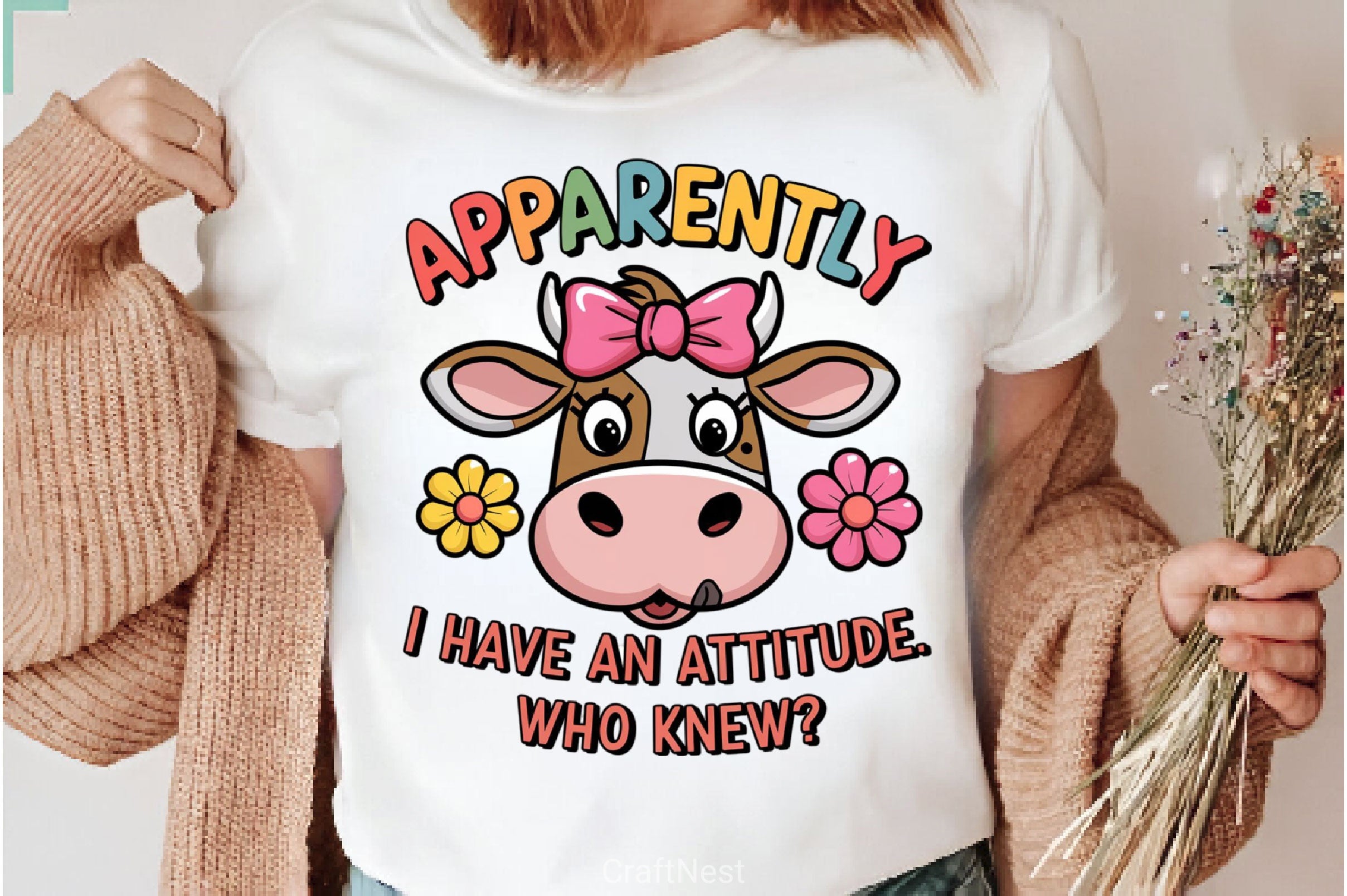 Funny Highland Cow Cute Cow Clipart Bundle 1 - CraftNest - Digital Crafting and Art