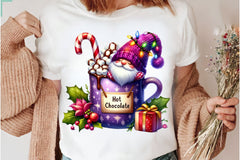 Christmas Hot Cocoa Gnomes Clipart Bundle 6 - CraftNest - Digital Crafting and Art