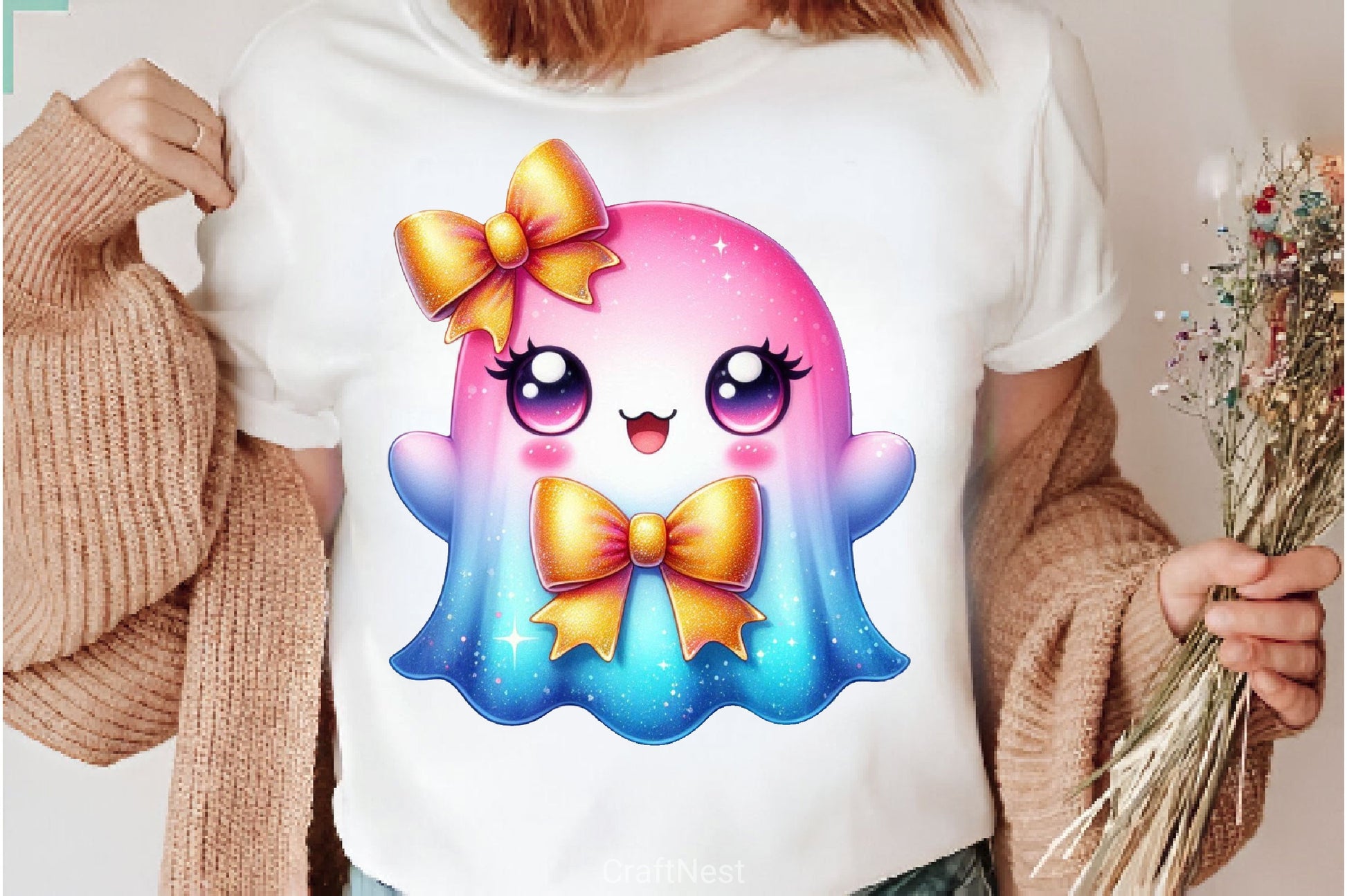 Cute Ghost Clipart Bundle 3 - CraftNest - Digital Crafting and Art