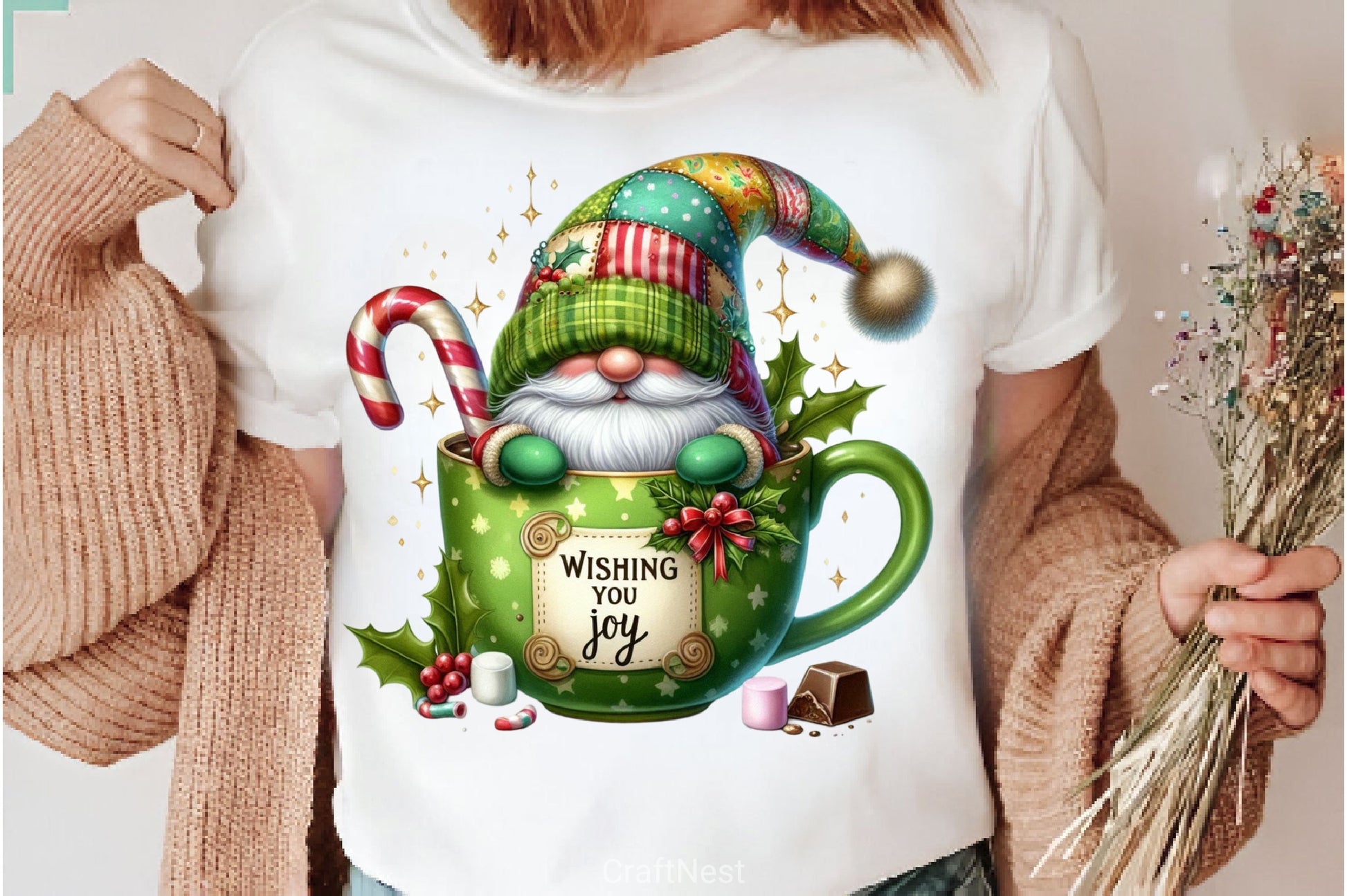 Christmas Hot Cocoa Gnomes Clipart Bundle 4 - CraftNest - Digital Crafting and Art