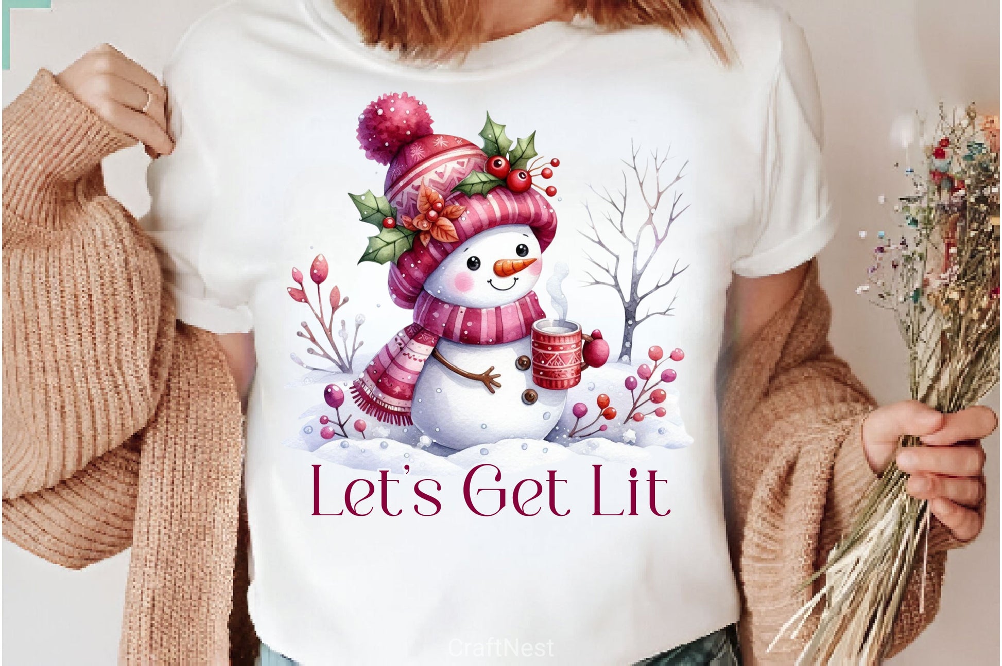 Lets Get Lit Merry Christmas Clipart Bundle 2 - CraftNest - Digital Crafting and Art