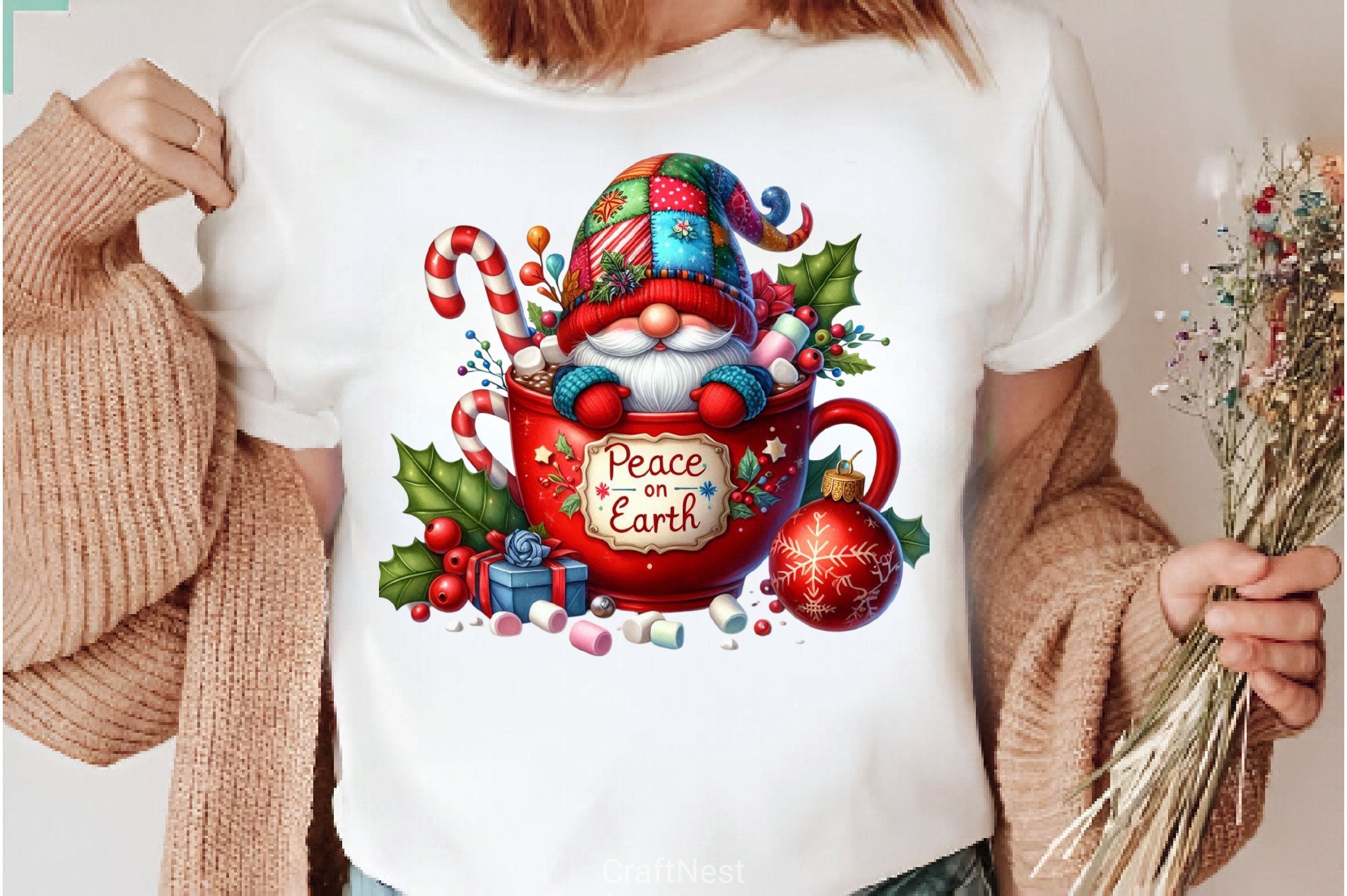 Christmas Hot Cocoa Gnomes Clipart Bundle 3 - CraftNest - Digital Crafting and Art