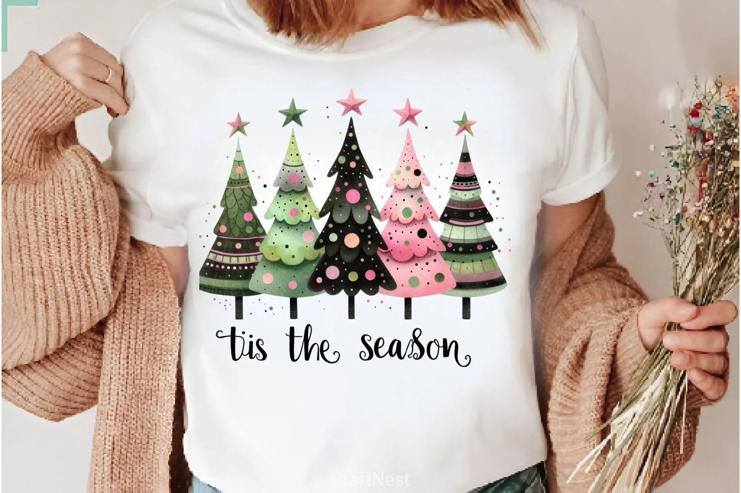 Christmas Trees Clipart Bundle 3 - CraftNest - Digital Crafting and Art