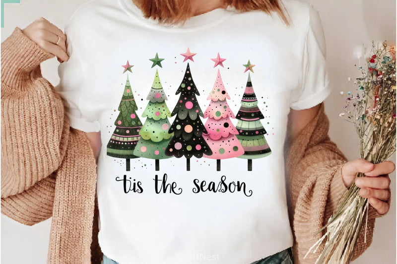 Christmas Trees Clipart Bundle 3 - CraftNest - Digital Crafting and Art