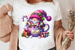 Christmas Hot Cocoa Gnomes Clipart Bundle 5 - CraftNest - Digital Crafting and Art