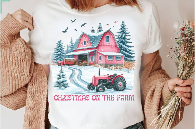 Christmas On The Farm Merry Christmas Clipart Bundle 2 - CraftNest - Digital Crafting and Art