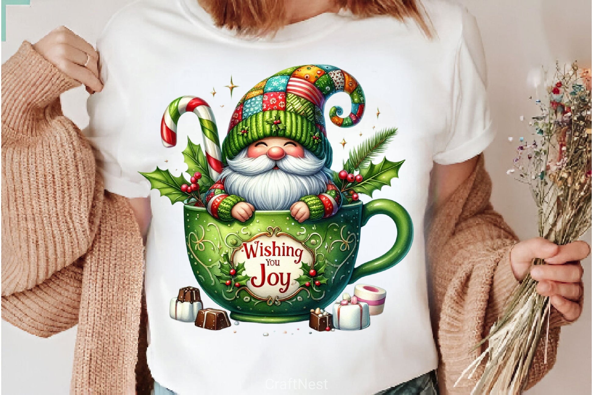 Christmas Hot Cocoa Gnomes Clipart Bundle 2 - CraftNest - Digital Crafting and Art