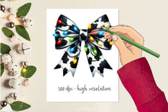 Coquette Christmas Bow Lights Bow Clipart Bundle 2 - CraftNest - Digital Crafting and Art