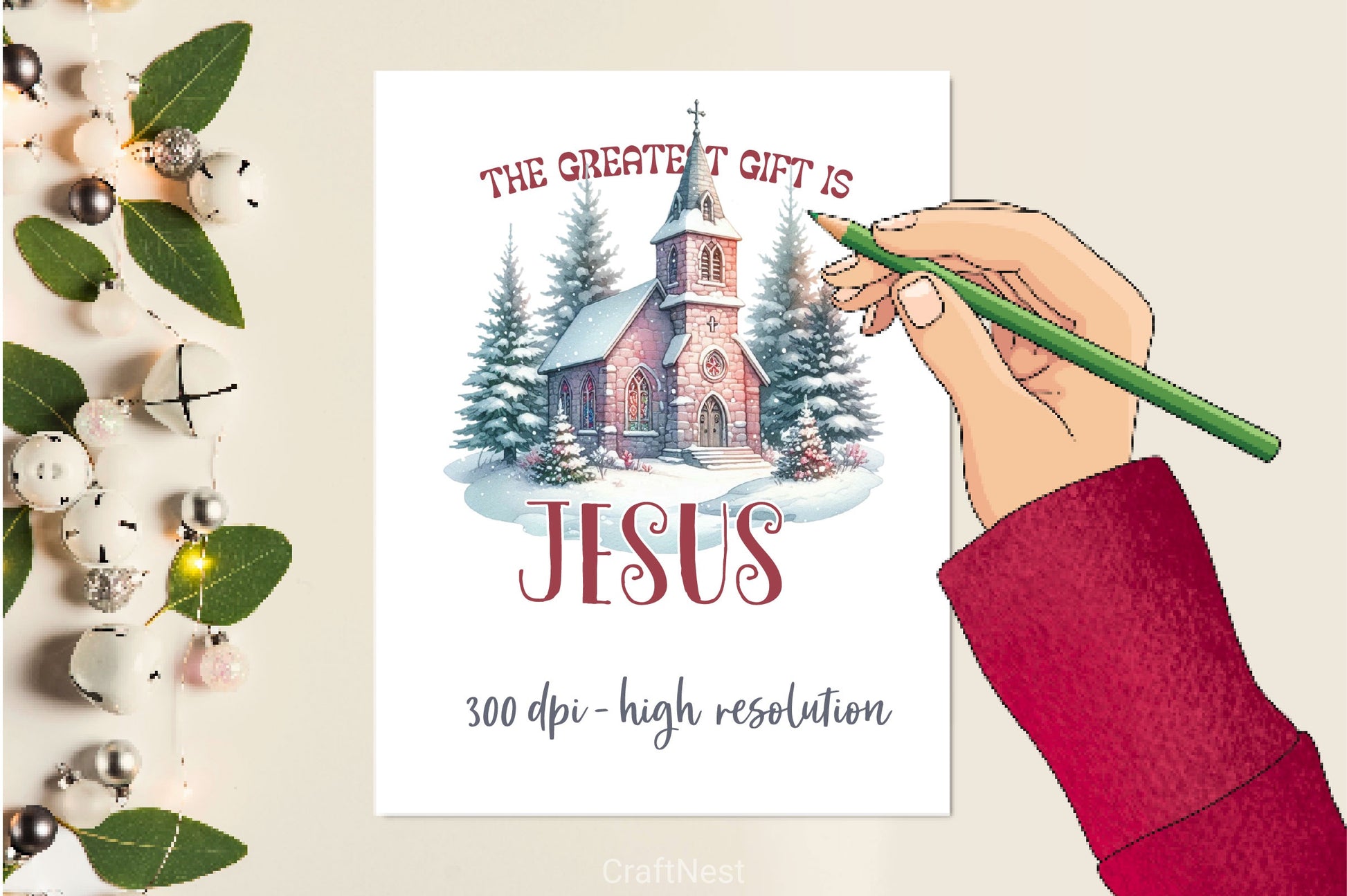 The Greatest Gift Is Jesus Clipart Bundle 2 - CraftNest - Digital Crafting and Art