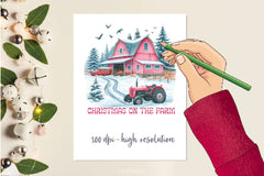 Christmas On The Farm Merry Christmas Clipart Bundle 2 - CraftNest - Digital Crafting and Art