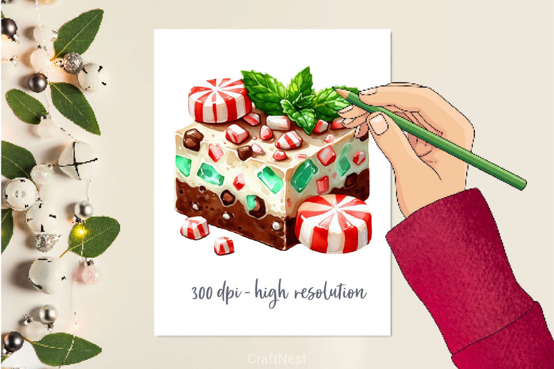 Christmas Popcorn Coffee Clipart Bundle 1 - CraftNest - Digital Crafting and Art