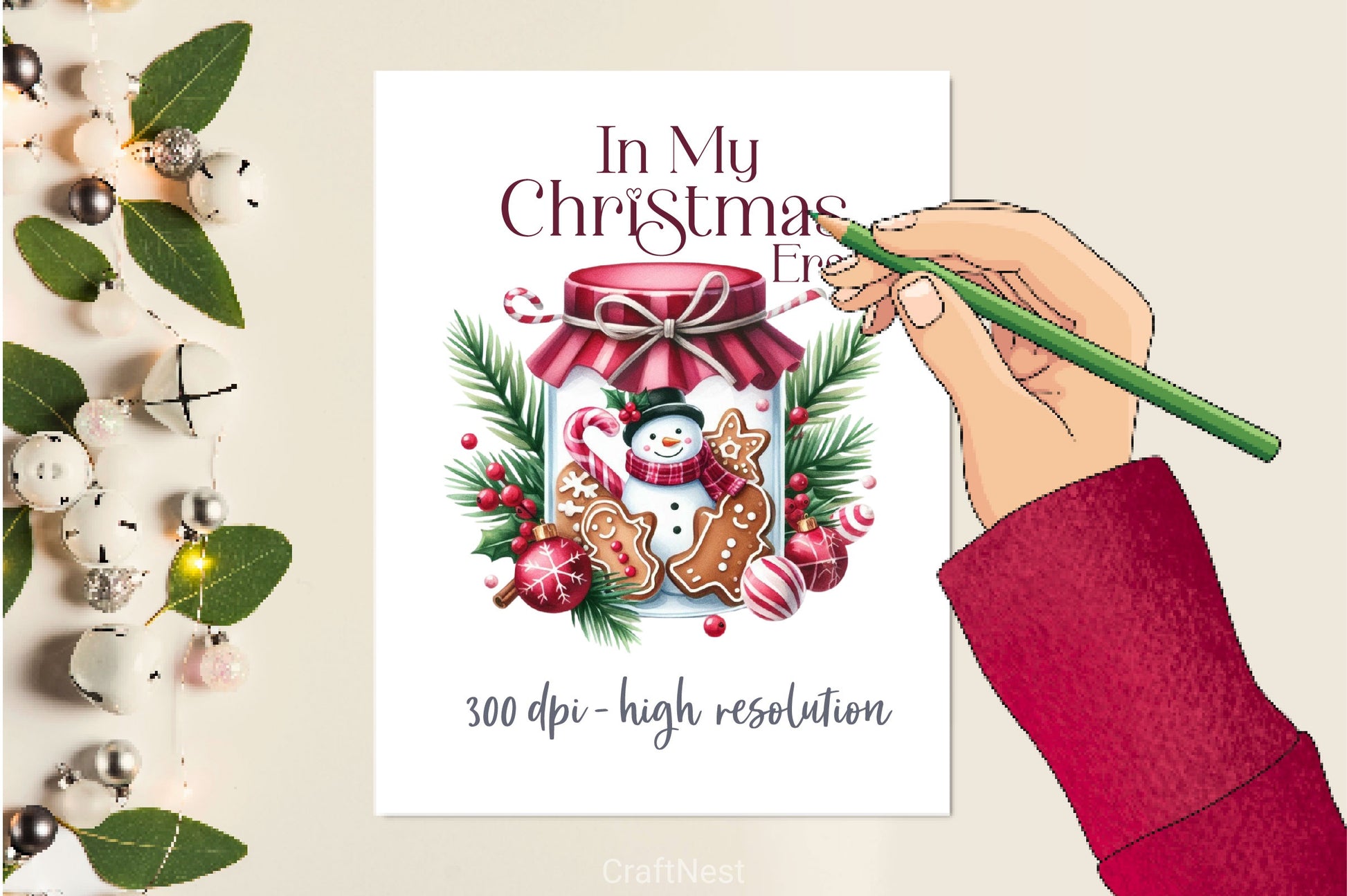 In My Christmas Era Merry Christmas Clipart Bundle 2 - CraftNest - Digital Crafting and Art