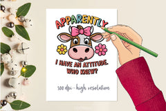 Funny Highland Cow Cute Cow Clipart Bundle 1 - CraftNest - Digital Crafting and Art