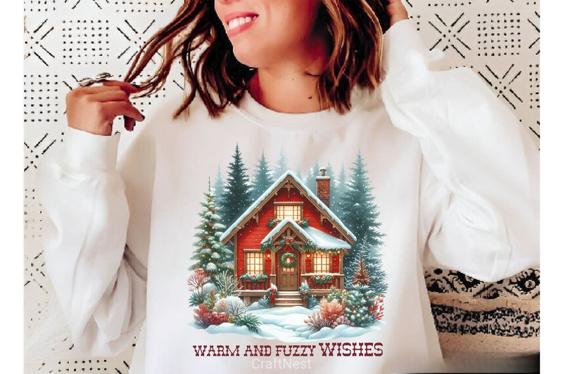 Warm And Fuzzy Wishes Merry Christmas Clipart Bundle 2 - CraftNest - Digital Crafting and Art