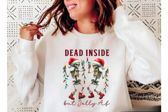 Dead Inside But Jolly AF Christmas Tree Clipart Bundle 2 - CraftNest - Digital Crafting and Art