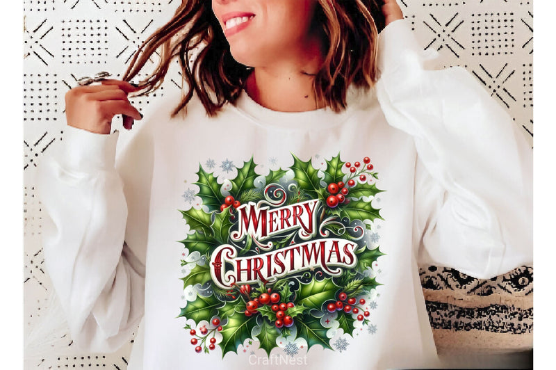 Merry Christmas Clipart Bundle 4 - CraftNest - Digital Crafting and Art